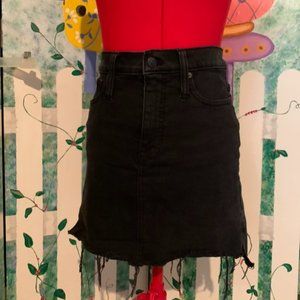 Black Madewell Denim Mini Skirt